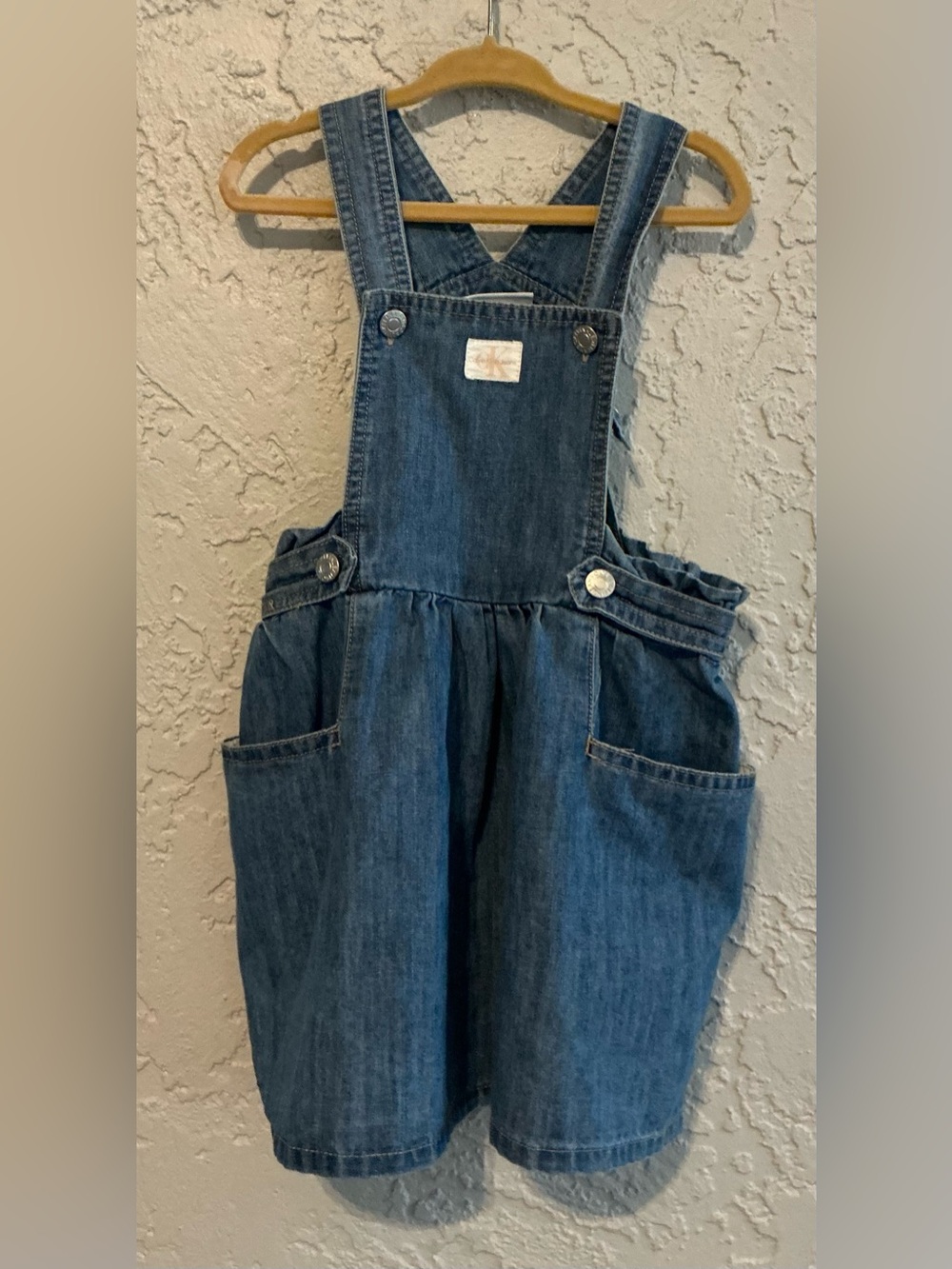 Calvin Klein Jeans Dark Blue Denim Overall Dress
